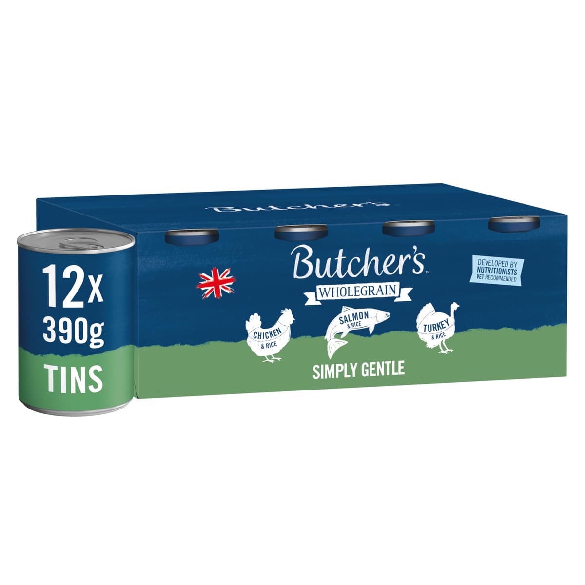 Butcher's Complete Wet Can Adult Dog Food Simply Gentle Loaf Pack 6x390g - Chicken, Salmon & Turkey — view 4