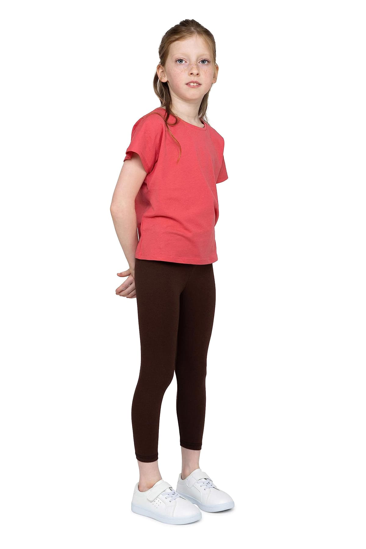 Leggings de algodón para niñas, Suaves y cómodos, para Entrenamiento Casual, Estilo Elegante, Ropa básica Zoe — view 4