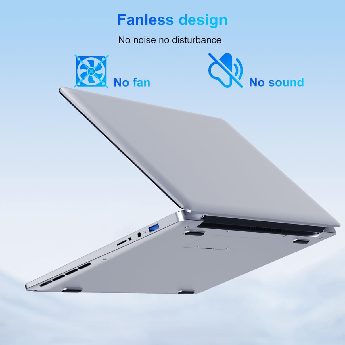 LEEDOW 14" Laptop PC 6 GB RAM,128 GB SSD, Laptop Computer Celeron N4000(Up to 2.6 GHz), HD Display,Portable Laptops for Moving Study & Travel — view 4