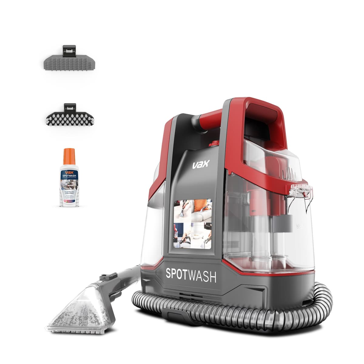 VAX SpotWash Duo Spot Cleaner, For Stains, Spills & Pet Messes, Suitable for Car, Sofa, Upholstery, Compact, Handheld Cleaning Machine Includes Pet Tool & Vax 250ml Solution, CDCW-CSXA. — view 12