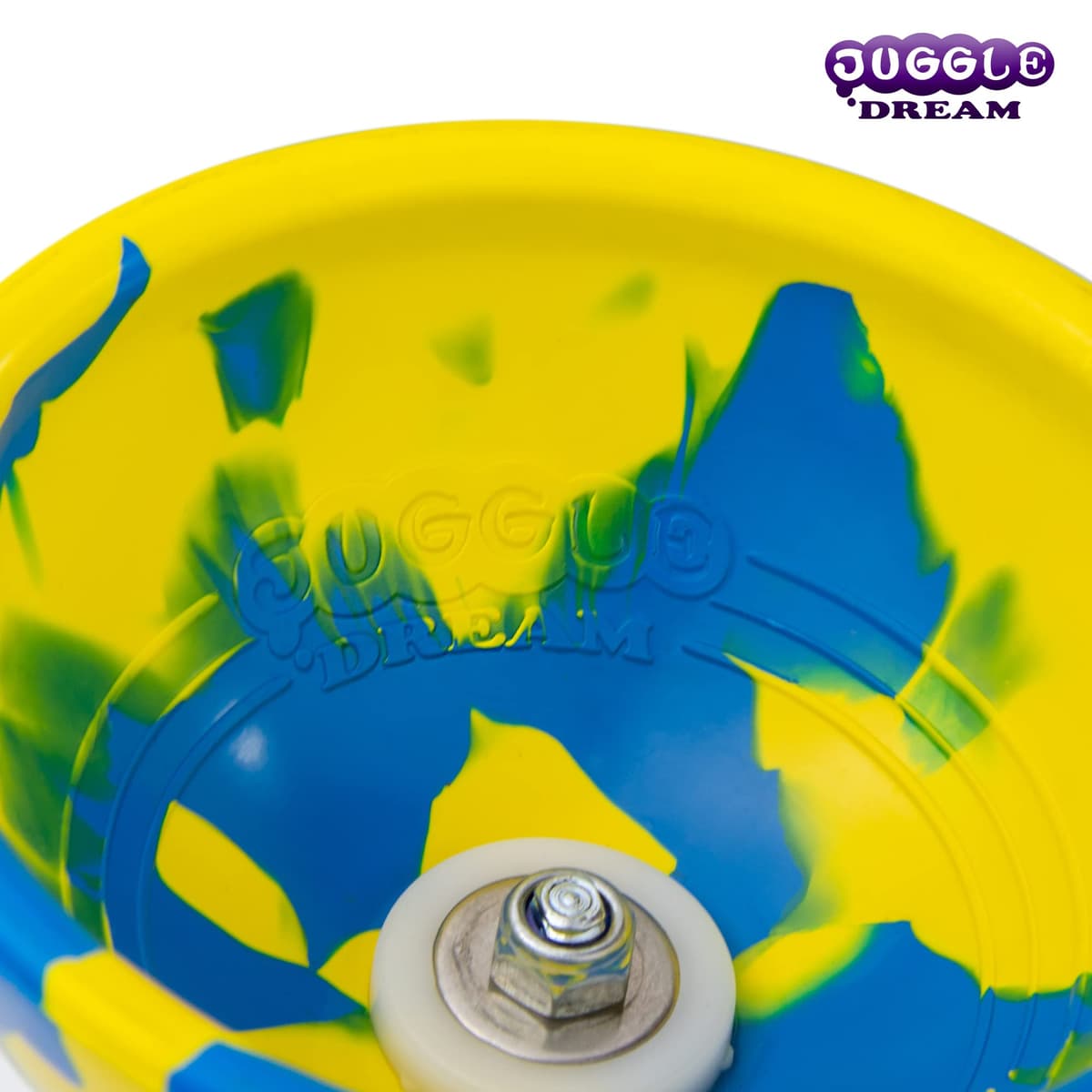 Juggle Dream Jester Diábolo Set para Malabares - Diábolo con Eje de Rodamientos con Palos de Aluminio y Vídeo de Aprendizaje en Línea (Azul/Blanco) — view 7