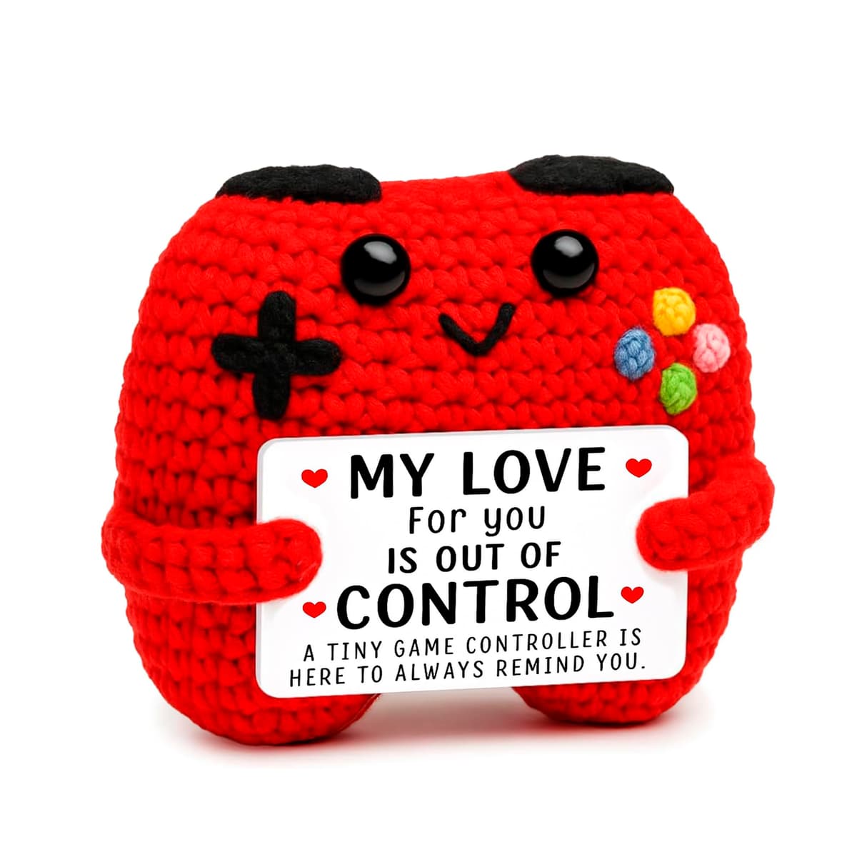 Crochet Alien Plush with Love Message – “You’re the Best Thing I’ve Ever Found on Earth” – Handmade Valentine’s Day Gift for Girlfriend, Boyfriend, Wife or Husband – Cute — view 34