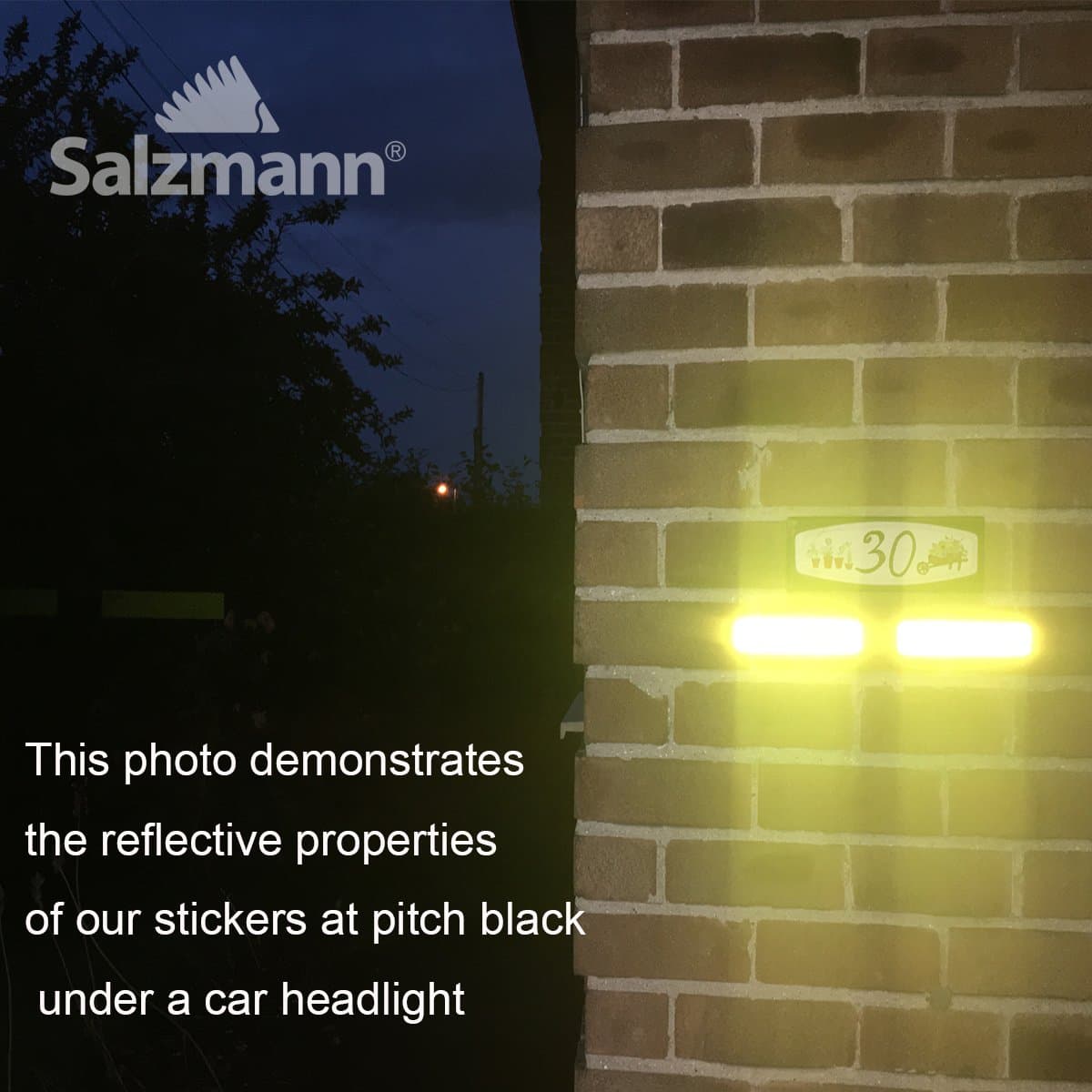 Salzmann Diamond Grade Adhesivos Reflectantes y Impermeables - Adhesivos para coches, motocicletas, bicicletas - Equipado con 3M Scotchlite — view 3