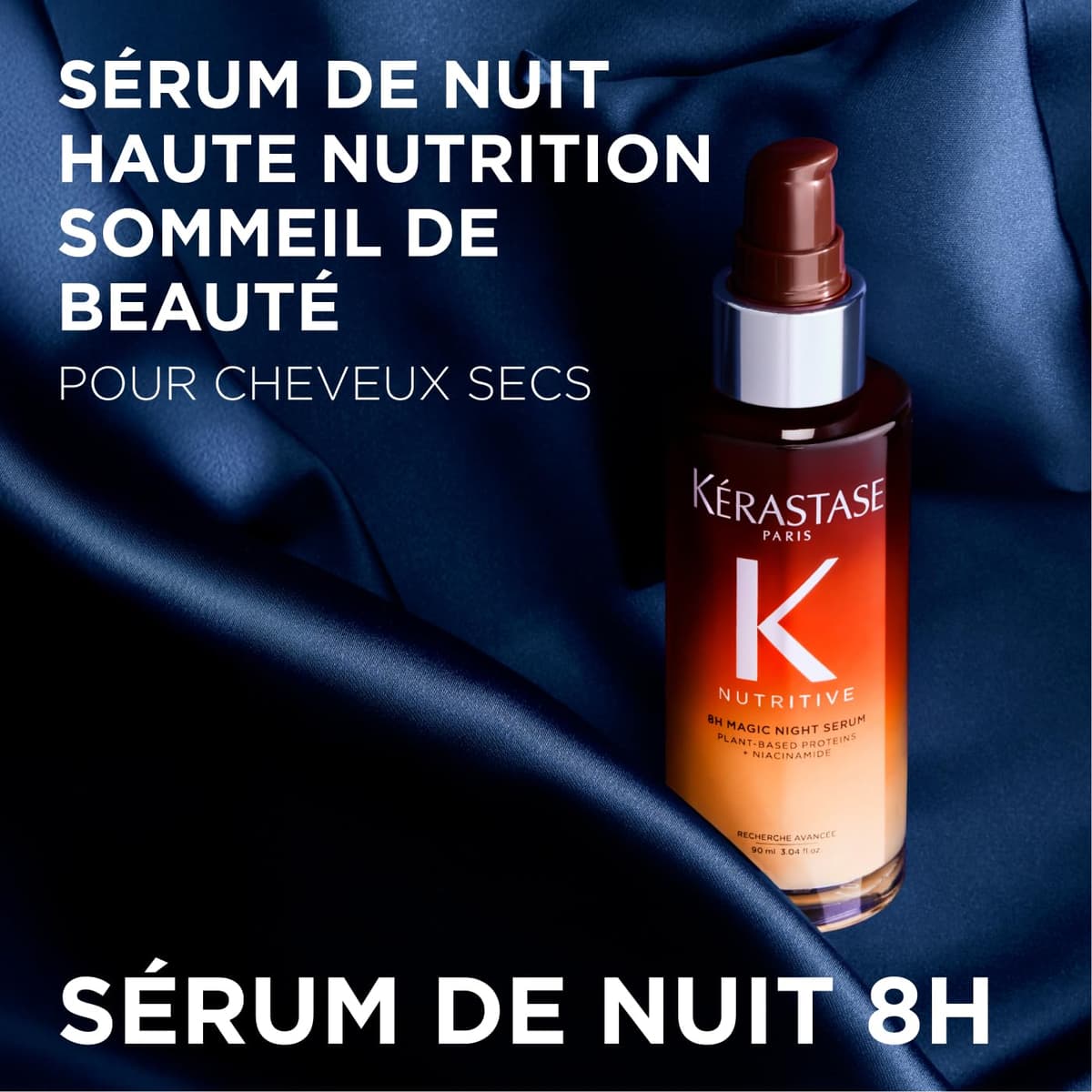 Kérastase Magic Night Duo Set, Genesis Anti-Caída y Magic Night Sérums, Tratamiento Reparador, Cabello Nutrido y Suave, Fortalecedor Diario, Ligero y No Graso, Para Cabello Frágil y Seco, 90 + 30 ml — view 3