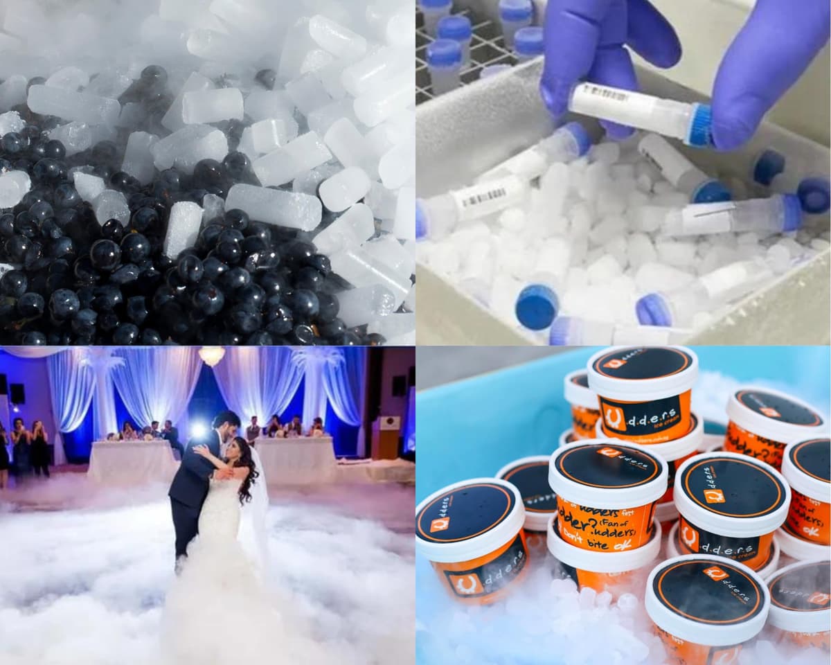 Hielo Seco | Desde 5KG hasta 30KG | Nevera Poliestileno Expandido | Especial para Coctelería, Restauración, Espectáculos, Transporte de Productos Congelados y Laboratorio (5 Kg) — view 4