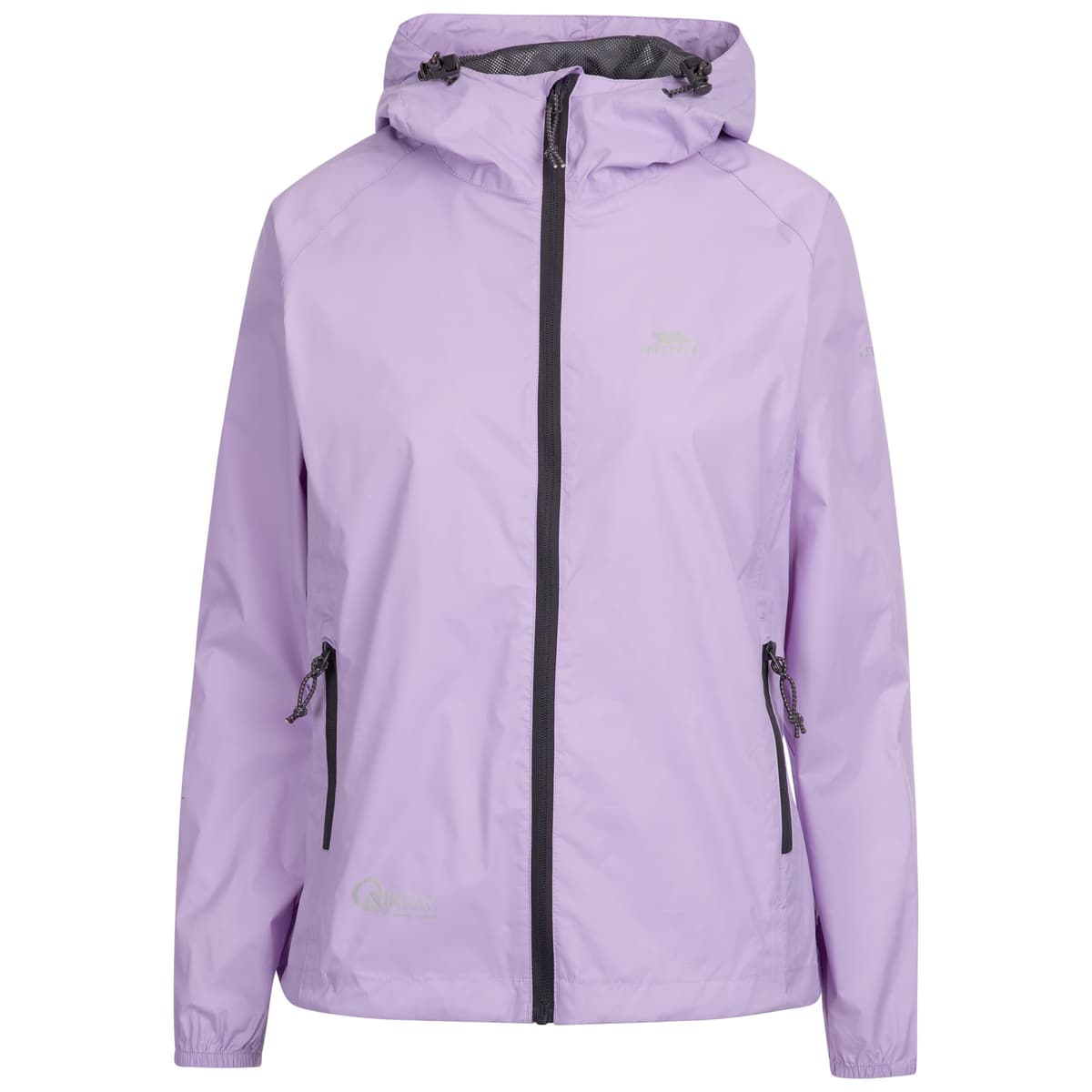 Trespass Adults Waterproof Jacket Qikpac - Lightweight Packaway Raincoat, 2 Zip Pockets, Full Body Front Zip, Adjustable Hood, Storm Flap, Ventilated Back, Foldable Packs in Pouch — view 21