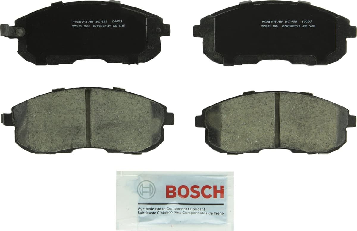 Bosch BC914 QuietCast Premium Ceramic Disc Brake Pad Set For: Acura ILX; Honda Accord, Civic, CR-V, Element, Fit, Front — view 210