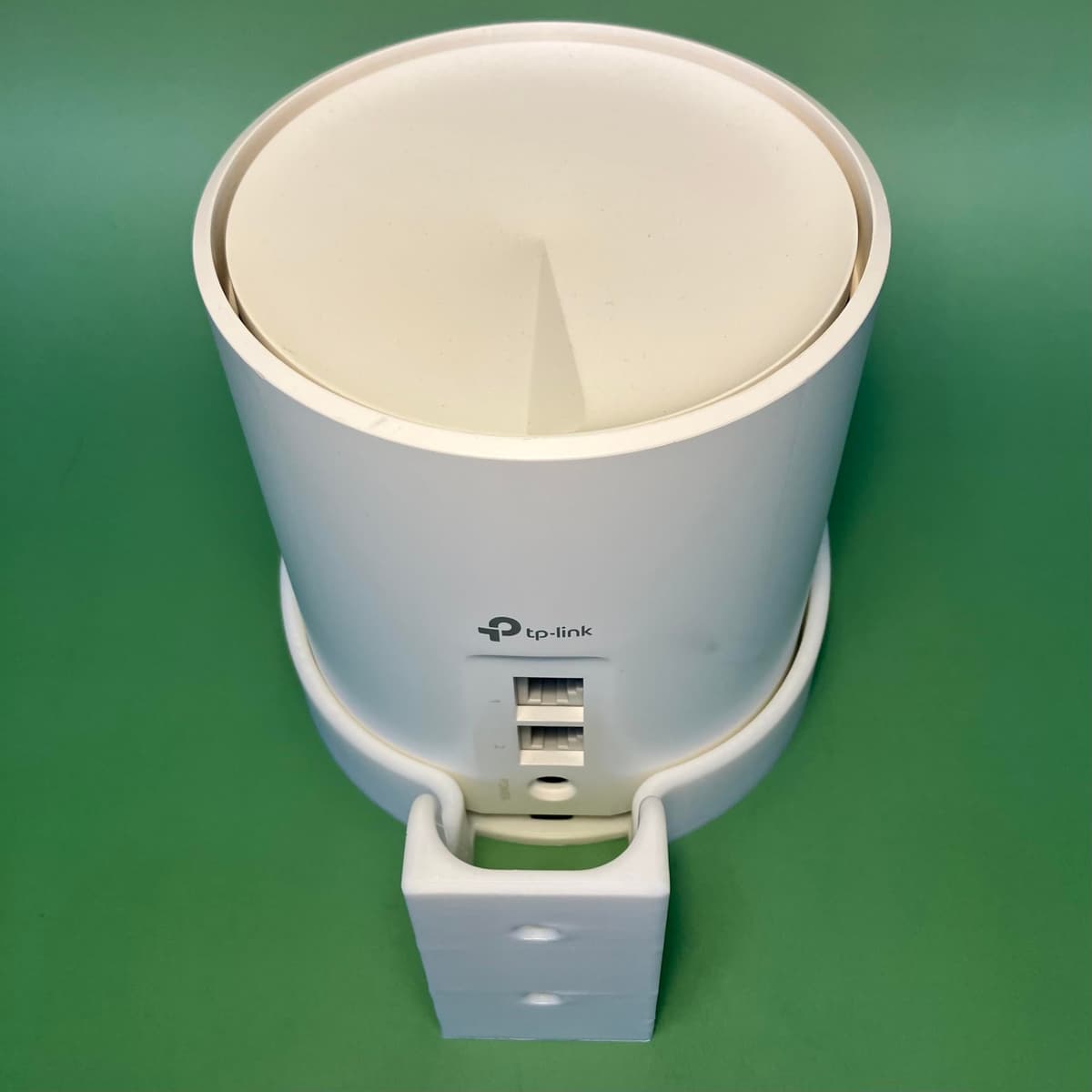 Wall Mount Compatible with TP-Link Deco X10 X20 X25 X50 X55 X60, Fits 110mm Circular Mesh WiFi Routers, Made in UK — view 4