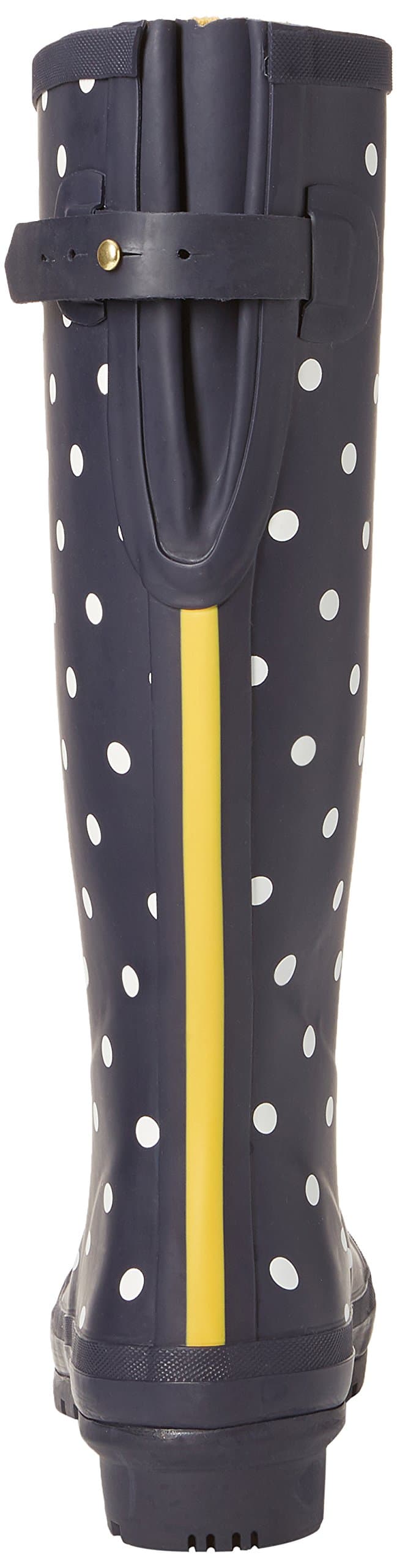Joules Womens Welly Print With Adjustable Back Gusset - Black Metallic Bees — view 3