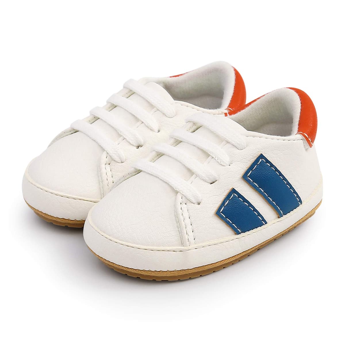 RVROVIC Baby Boys Girls Sneakers Anti-Slip Oxford Loafer Flats Infant Toddler PU Leather Soft Sole Baby Shoes — view 2