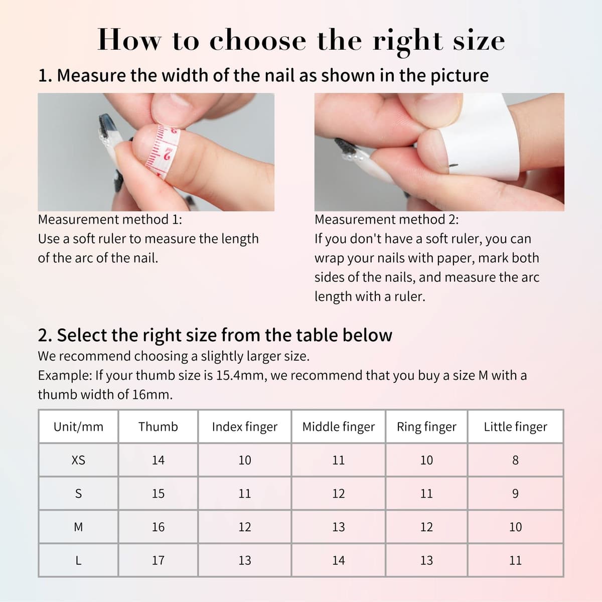 Sun&Beam Nails Handmade Press-on Medium Long Almond Flesh Color Cat Eye Design Charming False Nail Tips 10 Pcs (#121 M) — view 5