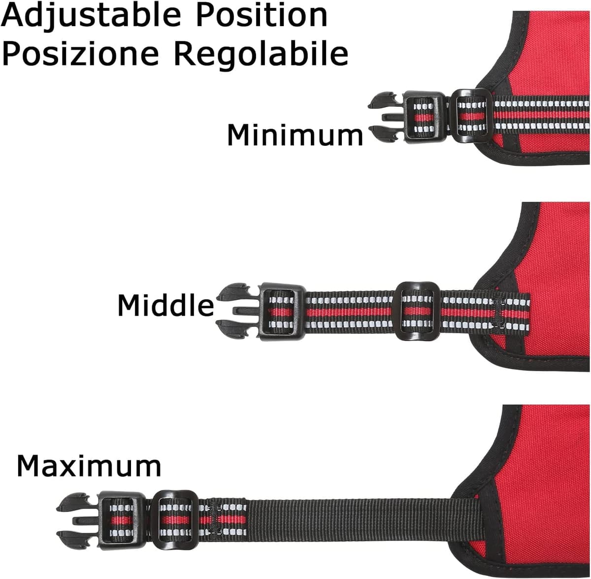 HEELE Dog Harness Medium No Pull Dog Vest Harness with Soft Handle Reflective Pet Harness for Outdoor Training Walking, Black, M — view 171
