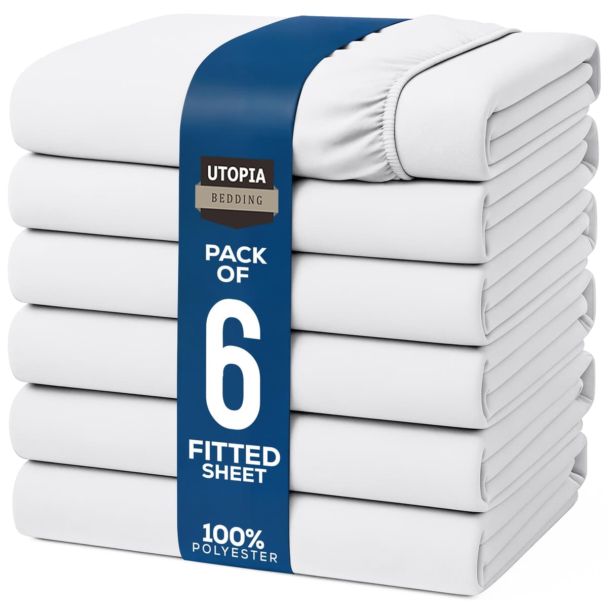 Utopia Bedding Fitted Sheet King, Grey - Deep Pocket 14 inch (35 cm) - Easy Care - OEKO-TEX Certified - Soft Brushed Microfibre Fabric - Shrinkage and Fade Resistant - Bottom Sheet — view 110