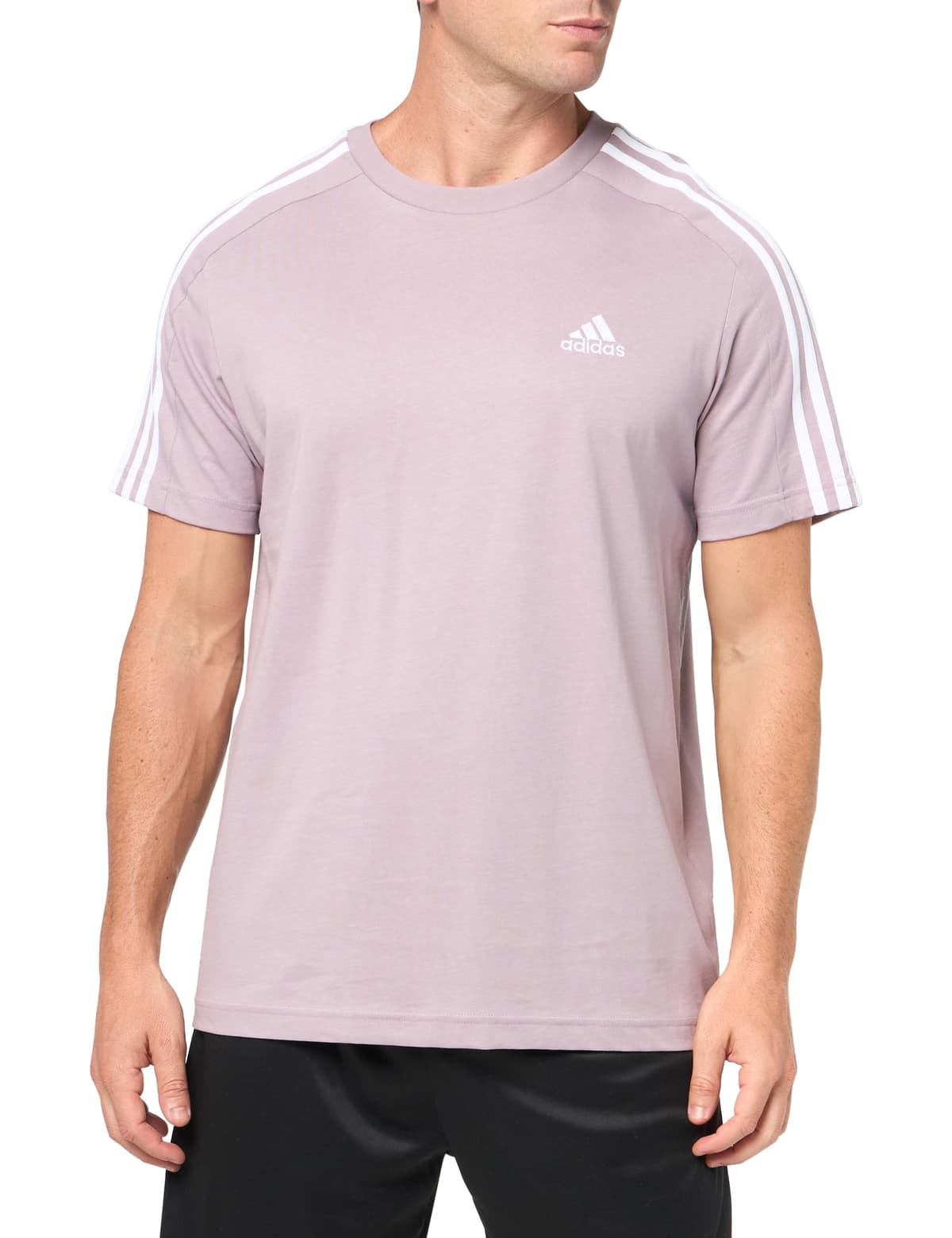 adidas Essentials Single Jersey 3-Stripes tee Camiseta de Manga Corta Hombre (Pack de 1) — view 10