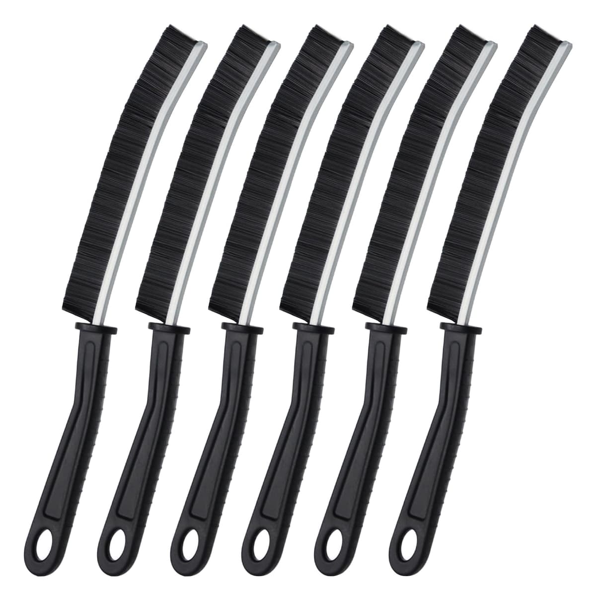 SUOXU Cepillo de Limpieza de Grietas, 3 Piezas para baño, Inodoro, Cocina, Ranura de Puerta de Ventana y Cepillo Limpiador Profundo de Grietas, Herramienta Multifuncional de Limpieza de Huecos — view 8