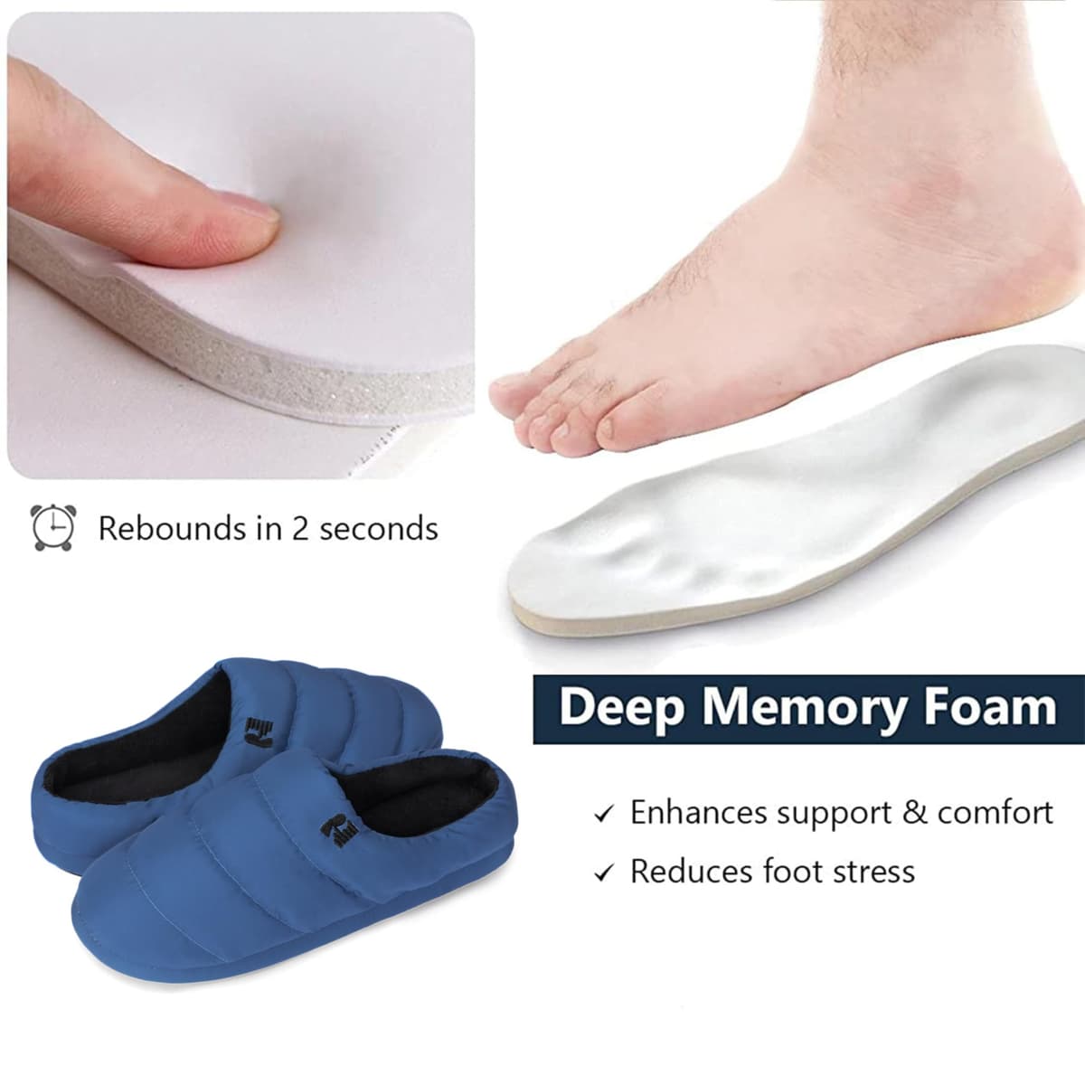 RockDove Zapatillas de Plumas con Espuma de Memoria para Hombre Campground — view 5
