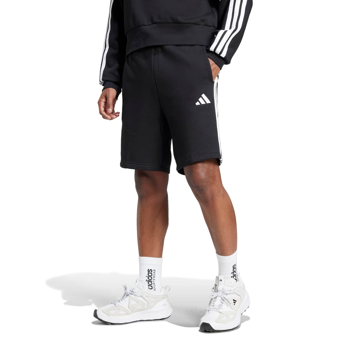 adidas Essential Three Stripes Fleece Short - Pantalones Cortos Hombre — view 3
