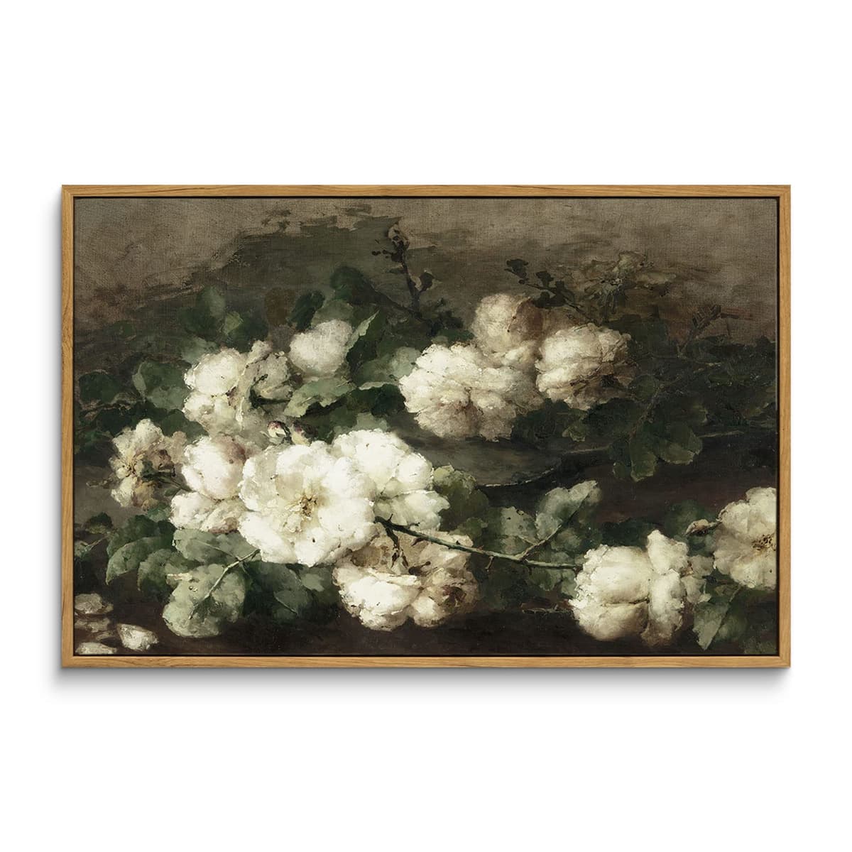 InSimSea Framed Canvas Wall Art, Meadow with Flowers Painting, Landscape for Living Room, Bedroom, Home, Bathroom Decor, 8x10 — view 77