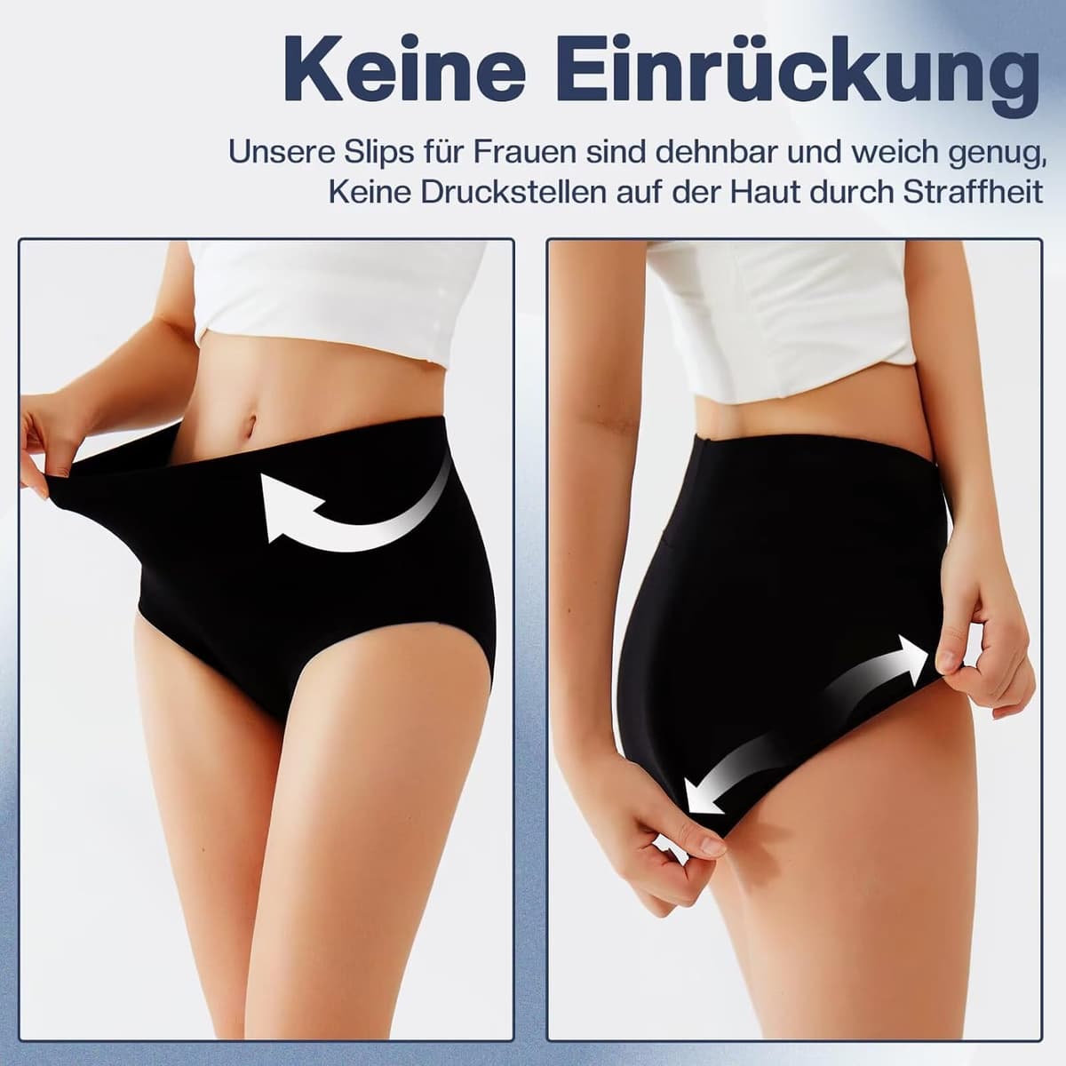 TUUHAW Underwear Women High Waisted Knickers for Women 5 Pack Ladies Full Briefs Soft Cotton Pants No Itchy Labels — view 2