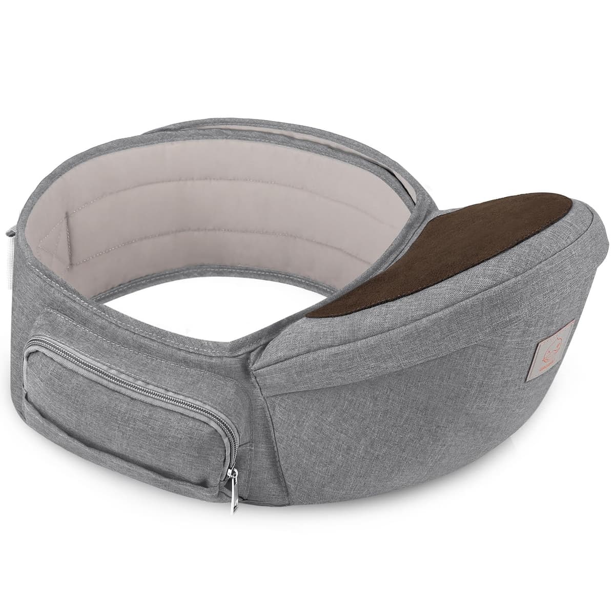 GAGAKU Portabebé Taburete de Cintura para Bebé 0-36 Meses Recién Nacido - Gris Poliéster