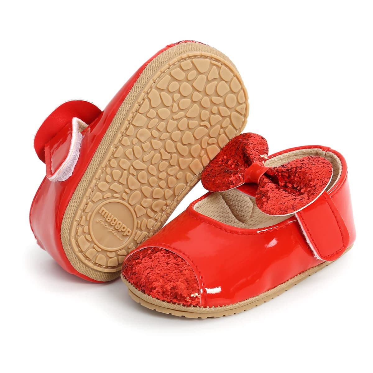 RVROVIC Baby Girl Moccasins Infant Princess Sparkly Premium Lightweight Soft Sole Prewalker Toddler Girls Shoes — view 14