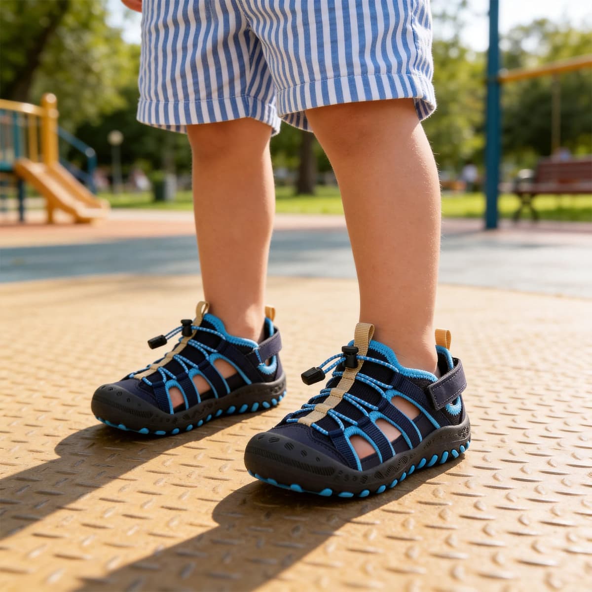 Mishansha Sandalias Deportivas para Niños con Puntera Cerrada Zapatos de Verano para Playa Senderismo Sandalias Tallas 26-38 — view 2