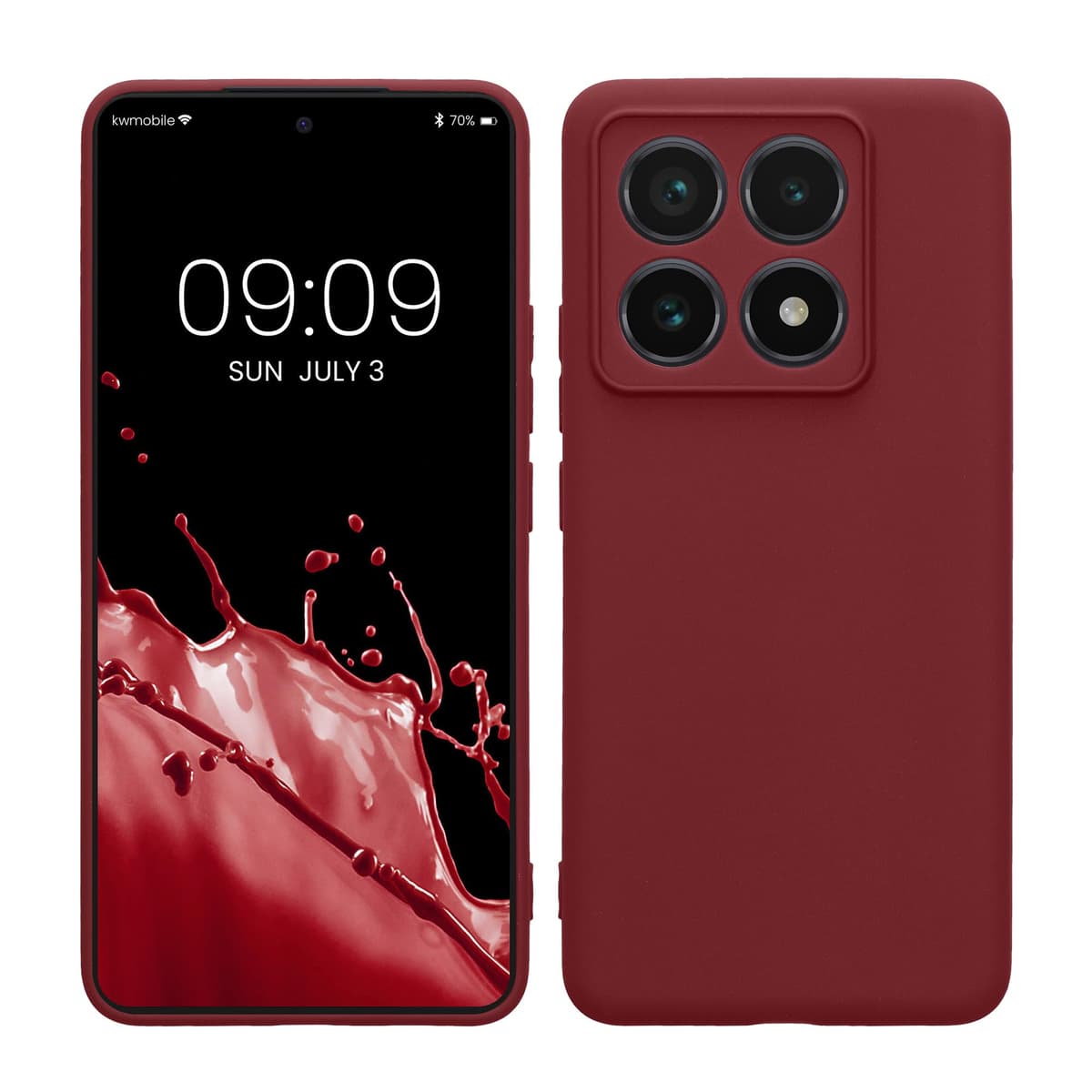kwmobile Carcasa Compatible con Xiaomi Redmi Note 14 Pro 5G / Poco X7 Funda - Funda Ultrafina de TPU con Bordes elevados - Lavanda Metalizado — view 117