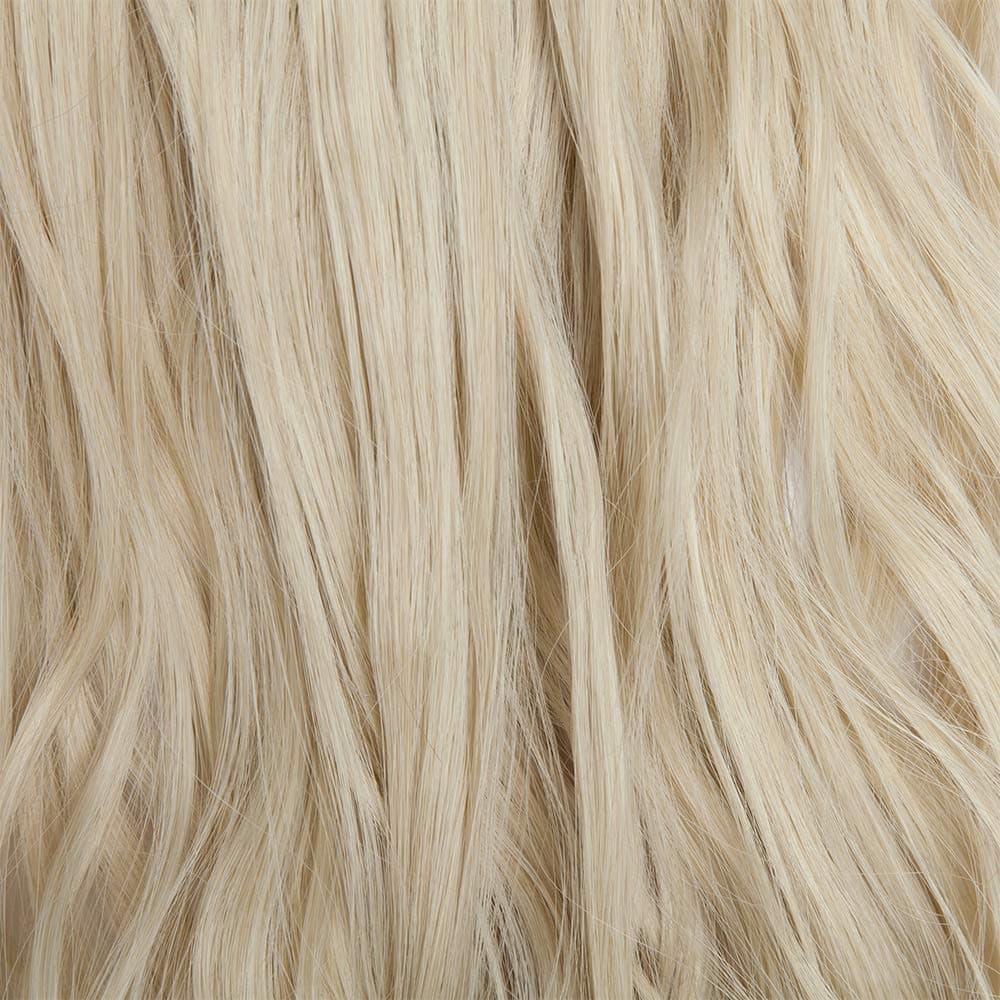 24"(60cm) SEGO Extensiones de Cabello Clip Pelo Sintético Se Ve Natural [Rubio Ceniza a Blanqueador Rubio] 8PCS Rizado Largo (140g) — view 5