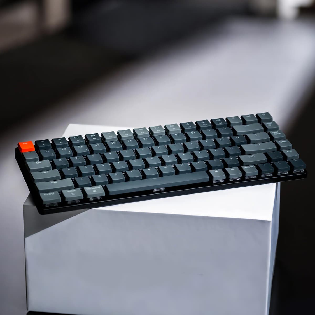 Keychron K3 Version 2, 84 Keys Ultra-Slim Wireless/Wired Mechanical Keyboard with White LED Backlit, Low-Profile Gateron Mechanical Blue Switch Compatible with Mac Windows — view 7