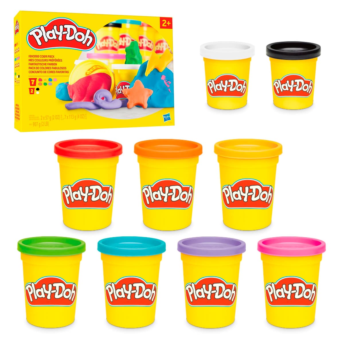 Play-Doh Pack de 20 Botes de Plastilina No Tóxica, Surtido de Colores, Manualidades y Actividades Creativas, Niños y Niñas de 2 Años o Más — view 13