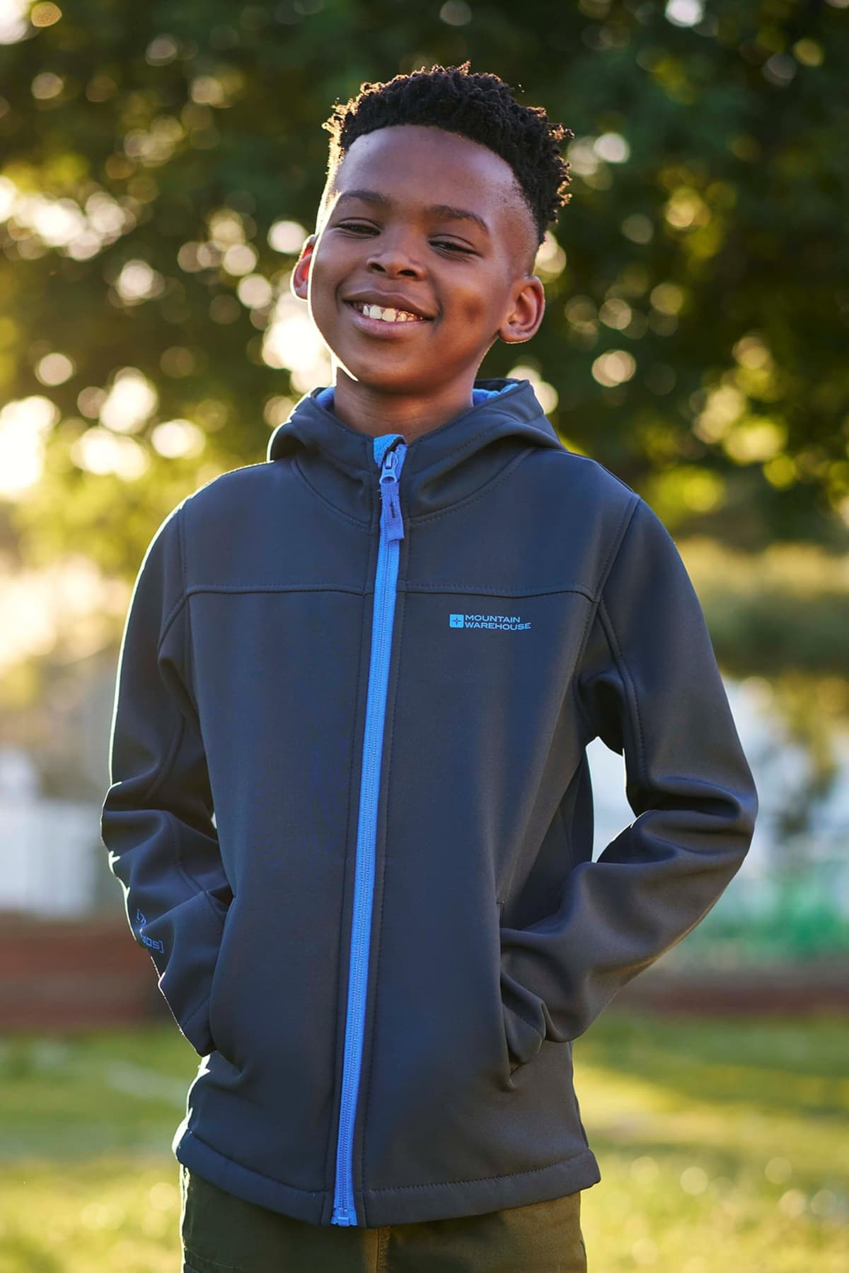 Mountain Warehouse Exodus Kids Softshell Jacket - Breathable, Wind & Water Resistant, Fleece Lined Coat, For Boys & Girls - Best For Sping Summer & Hiking — view 7