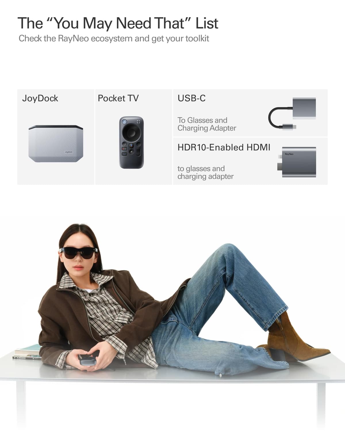RayNeo Air 4 Pro AR/XR Glasses, HDR10 Display, Vision 4000 Chip, 201" Virtual Cinema, Audio by Bang & Olufsen, 3D Movies & Gaming Smart Glasses for iPhone 17,16,15/Android/Mac/Steam Deck/PS4/5 — view 11