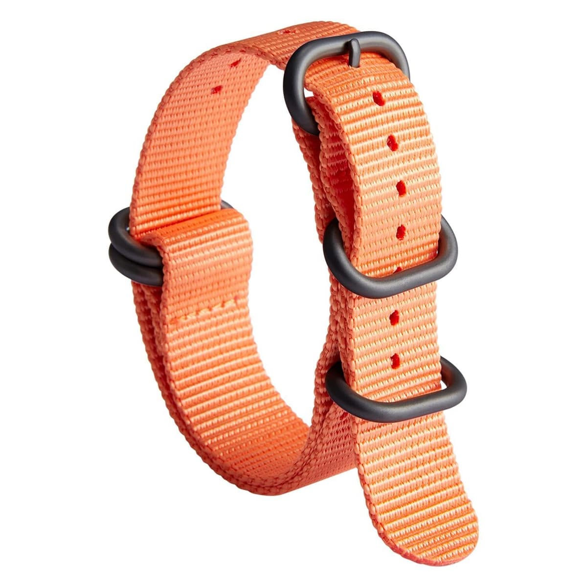 BINLUN Correa de Reloj de Nylon Military G10 Ballistic Nailon Bandas Multicolor para Hombres Mujeres 18mm 19mm 20mm 21mm 22mm 23mm 24mm con Hebilla de Acero Inoxidable Plateado/Negro — view 27