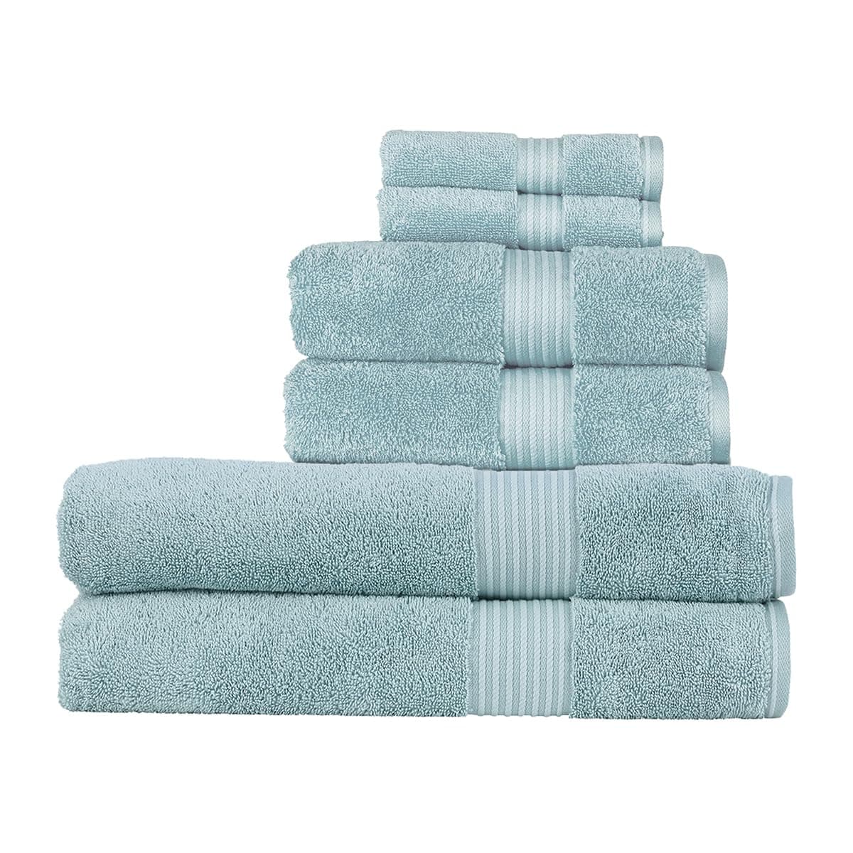 Christy Supreme Hygro 2 Hand Towels Set | Mineral Blue | 100% Luxury Supima Cotton | Ultra Soft | Super Absorbent | 650GSM | Plush and Long Lasting — view 127