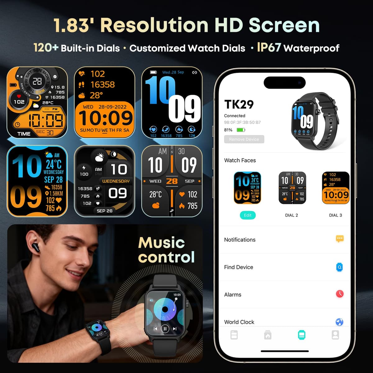 DIVOAZBVO Smart Watch — view 5
