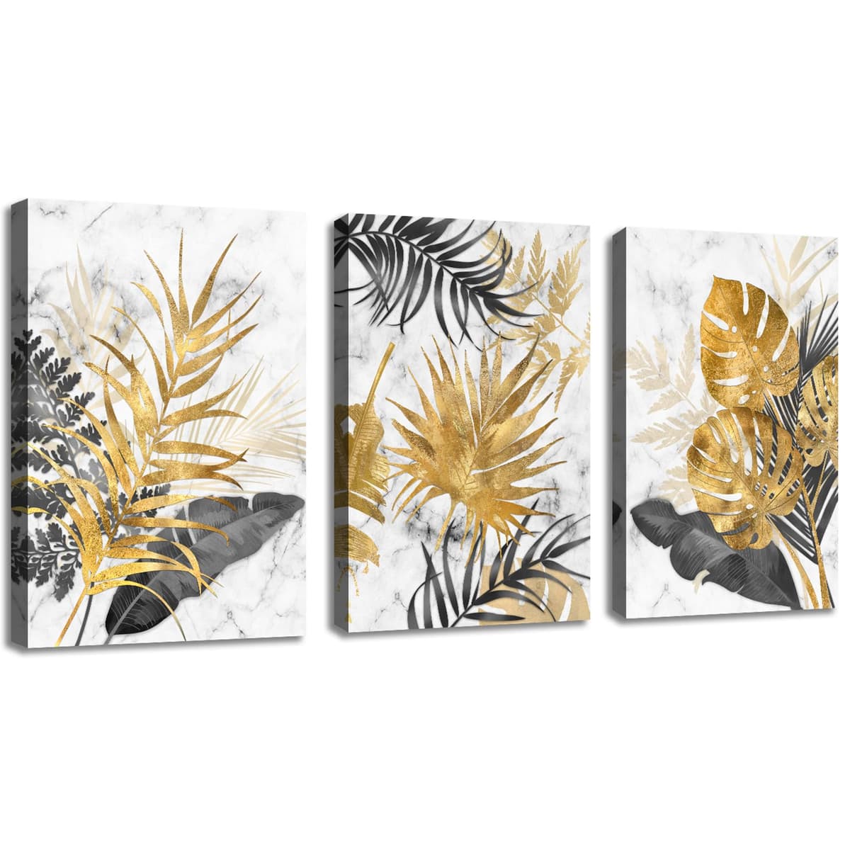 3Pcs Blue Grey Zen Canvas Wall Art, White Lotus Flowers Butterfly Meditation Spiritual Wall Paintings White Lotus Blooming on Stones in Lake Wall Pictures Room Decor for Yoga Spa Room Decor 30x40cmx3 — view 30