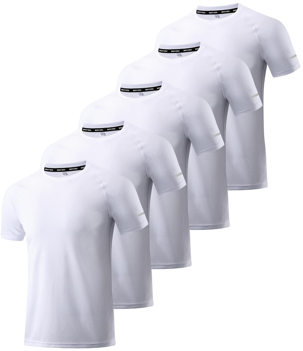 Boyzn 1, 3, 5 or 7 Pack Men's Workout Running Shirts, Dry Fit Moisture Wicking T-Shirt, Gym Athletic Short Sleeve Tee Shirts — view 33