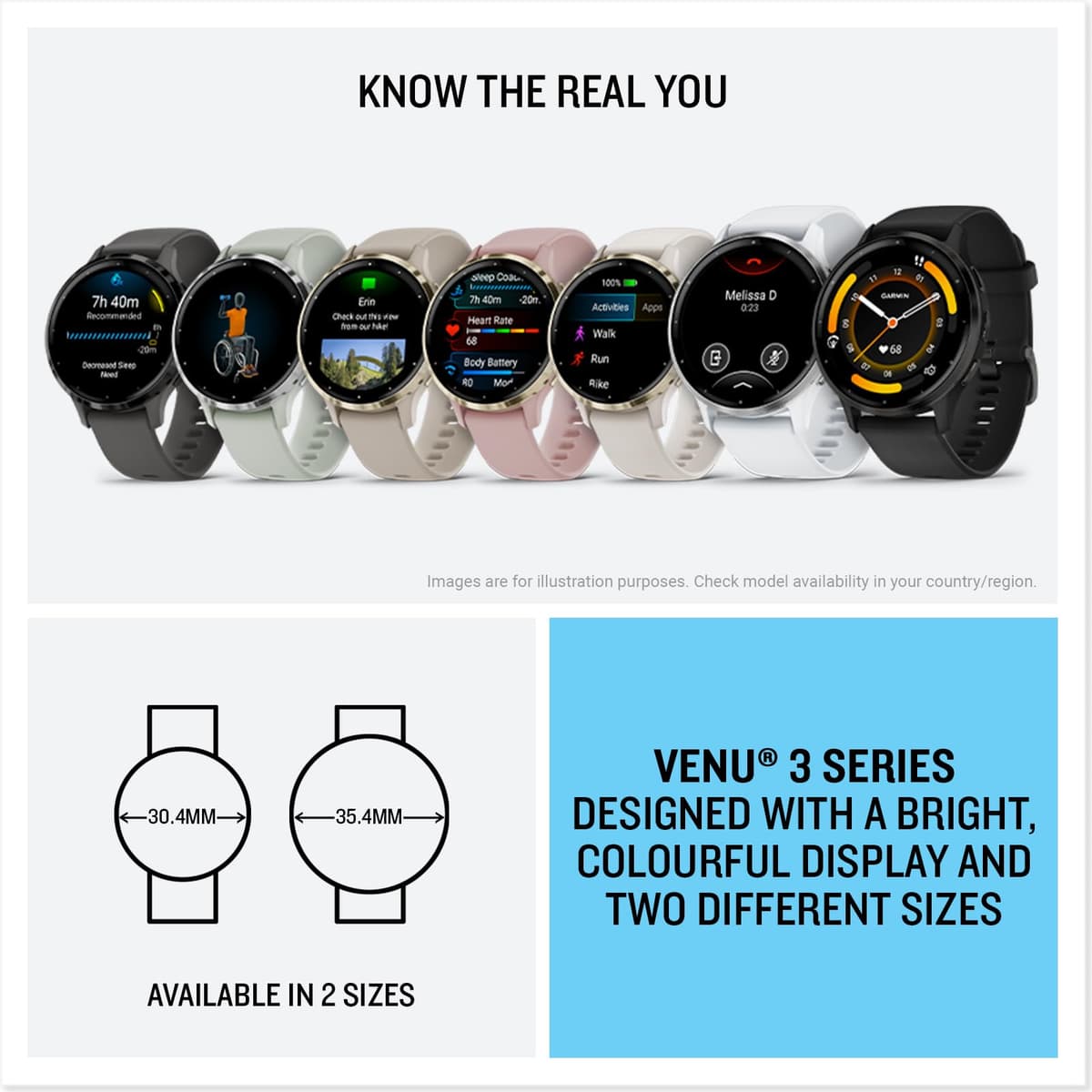 Garmin Venu 3S GPS Smartwatch, 41 mm, AMOLED, French Grey — view 5