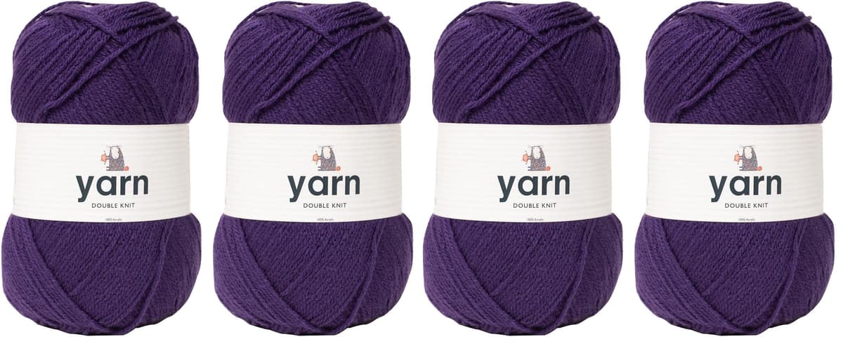 Korbond DK Beige Yarn - 100g Acrylic Wool - Lightweight, Hypoallergenic & Durable Double Knit Crochet Yarn Knitting Wool (290m Total) — view 140