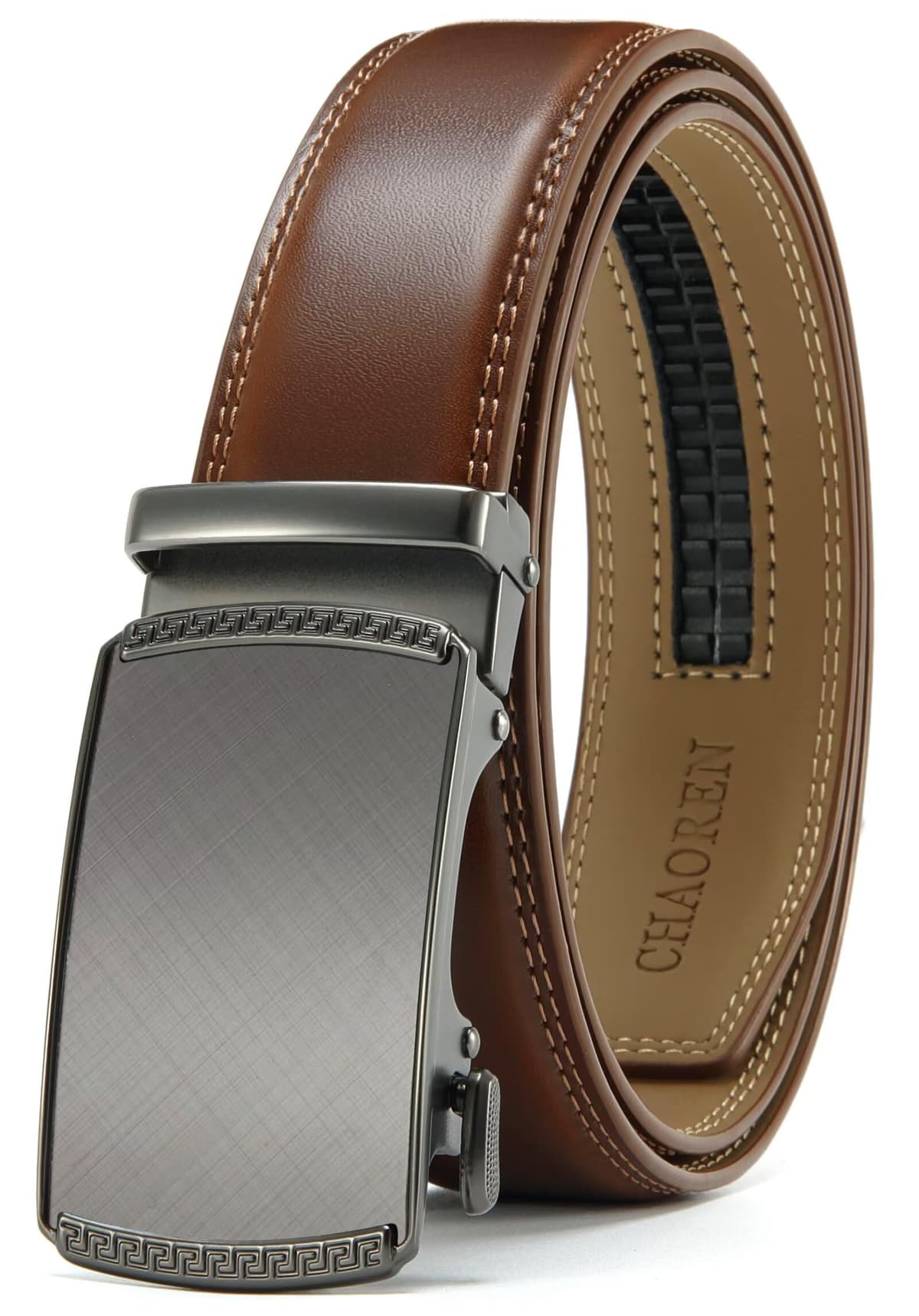 CHAOREN Belts for Men - Ratchet Leather Mens Belt 1 3/8" for Jeans - Fits Everywhere — view 19