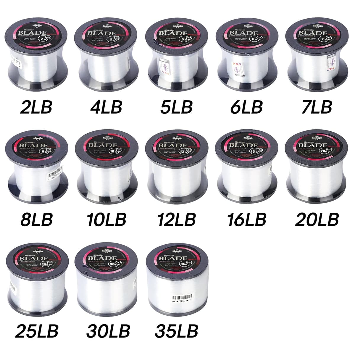 Seaknight Blade Nylon Linea de Pesca 500m/1000m Japan Material Monofilamento Carpa Linea de Pesca sedal 2-35LB — view 3
