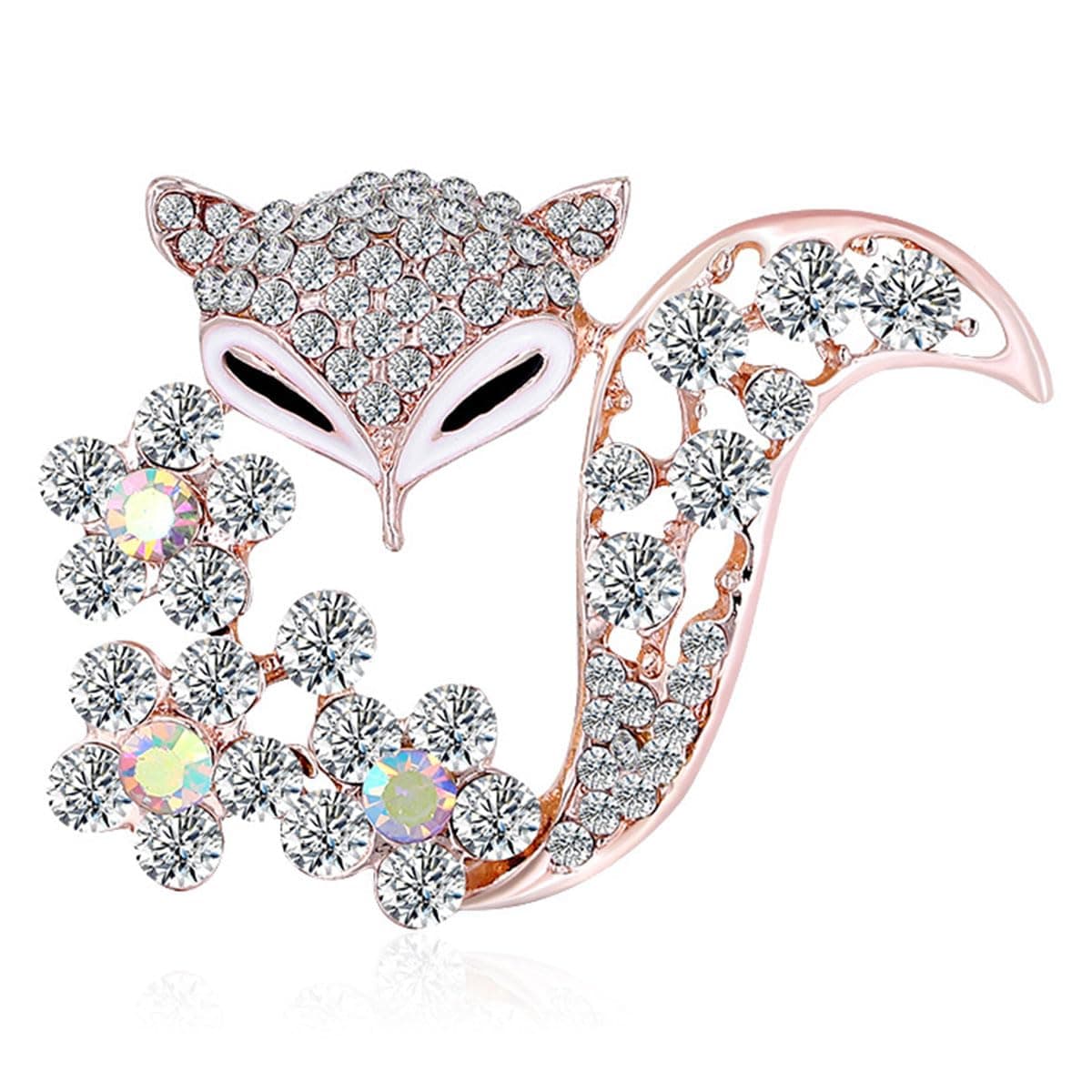 FAIRYGATE Gold Pin for Dress Brooch Crystal Pins Badge Enamel Lapel Brooches for Women Jewelry Decoration for Birthday Dating Party Anniversary UC31 — view 34