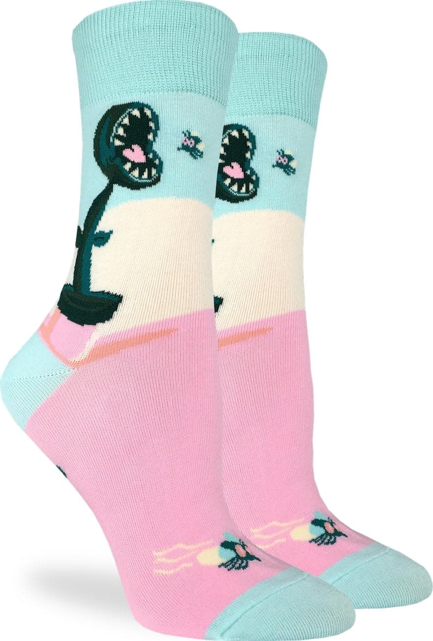 Good Luck Sock Women's Floral Dinosaurs Socks, Shoe Size 5-9 — view 69