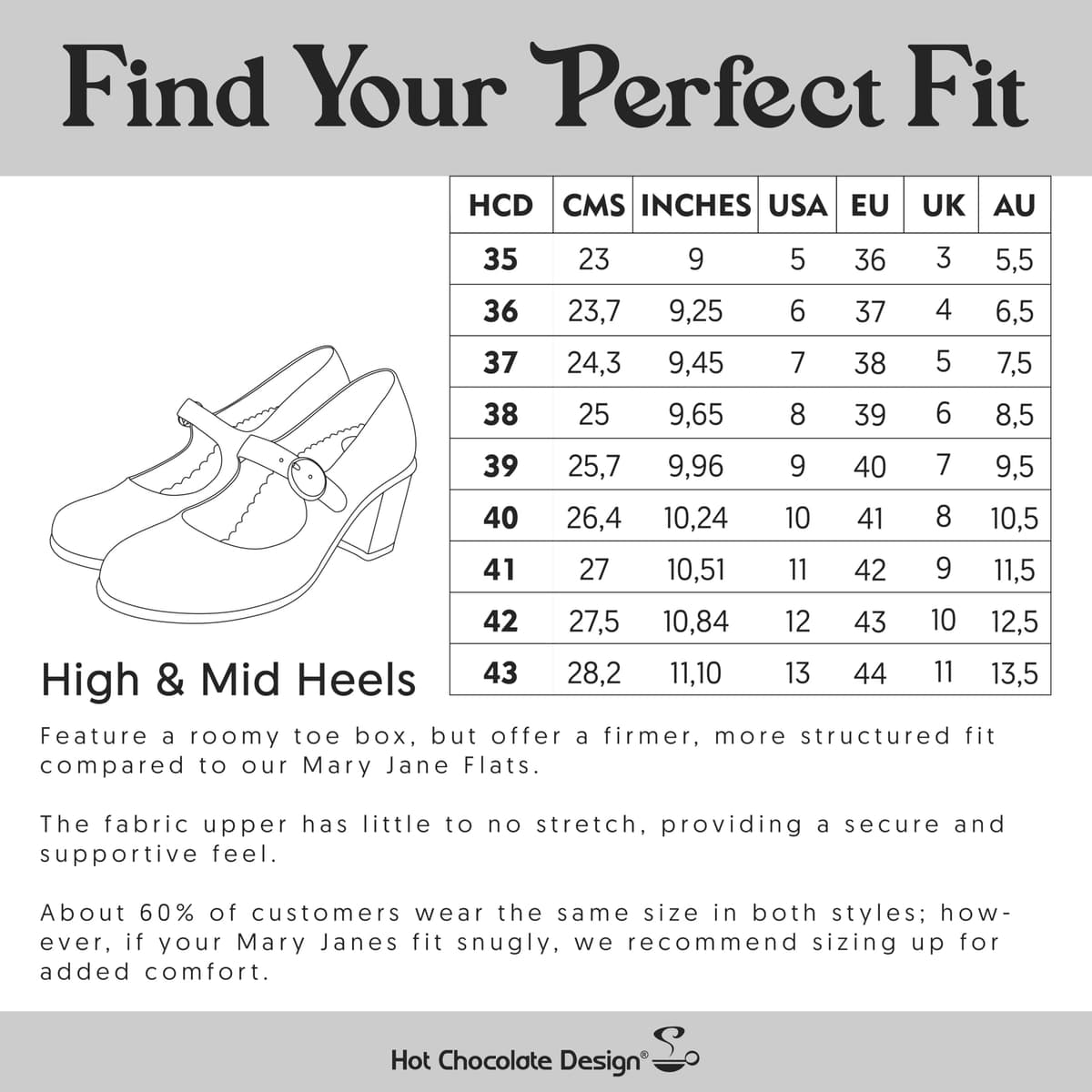 Hot Chocolate Design Chocolaticas Mid Heels Women's Mary Jane Pumps — view 6