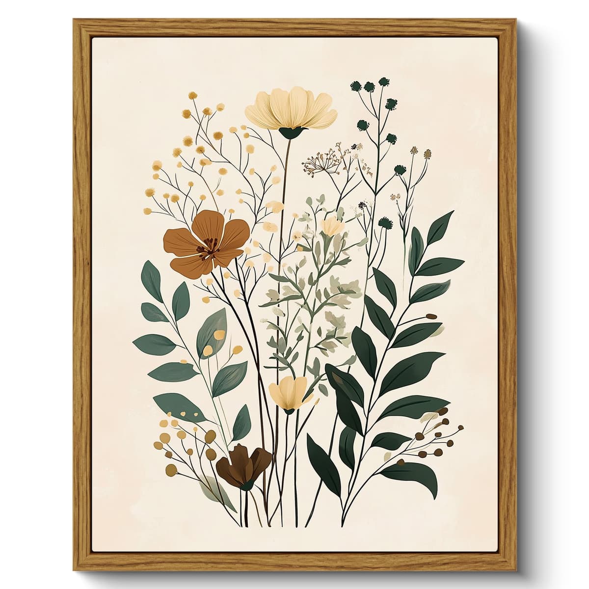 ARPEOTCY Framed Canvas Wall Art Prints, Living Room Hallway Shelf Decor, Grass Landscape Picture Paintings Wall Decor, Vintage Decor for Bedroom Bathroom Table, Aesthetic Room Decor, 20x25cm — view 24