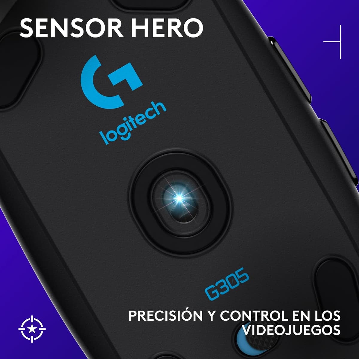 Logitech G G305 LIGHTSPEED Wireless Gaming Mouse, HERO 12K Sensor, 12,000 DPI, Lightweight, 6 Programmable Buttons, 250h Battery Life, On-Board Memory, PC,Mac - Black