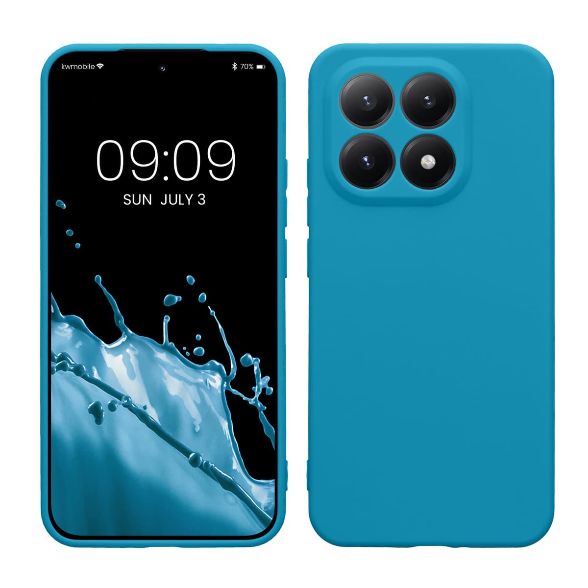 kwmobile Carcasa Compatible con Xiaomi Redmi Note 14 Pro 5G / Poco X7 Funda - Funda Ultrafina de TPU con Bordes elevados - Lavanda Metalizado — view 351
