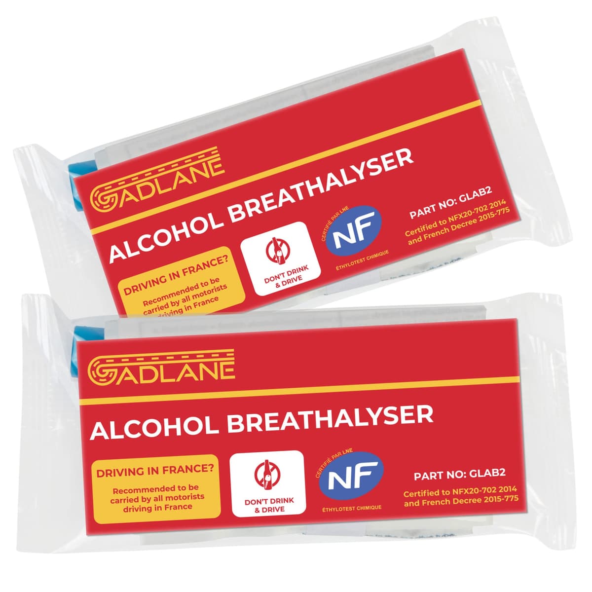 GADLANE European Driving Kit France - 8 PCS Europe Car Travel Kit - NF Approved Alcohol Breathalysers, Warning Triangle, UK S — view 3