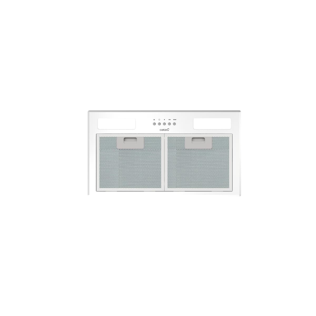 Cata GT PLUS 45 WH/M Campana Extractora Integrada con 3 Velocidades de Extracción.Panel de Control Mecánico. Motor BT2. Iluminación tira LED. Ancho de 60 cm. Acabado en Color Blanco