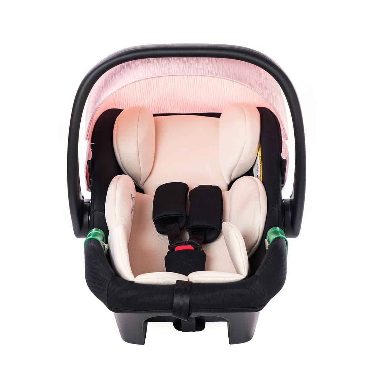 3 in 1 Baby Stroller with Height Adjustable Handle,3 in 1 Prams Travel System, Lightweight Foldable Pushchair, Prams with Aluminum Frame for Portable Baby Carriage (D2 Pink, H2-D) — view 3